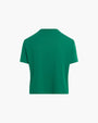 FAVORITE DAUGHTER | The Cropped Collegiate Tee | Emerald & White | FINAL SALE