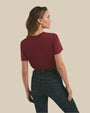 FAVORITE DAUGHTER | The Cropped Collegiate Tee | Sangria Nights | FINAL SALE