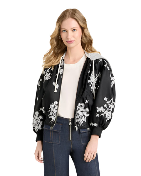 CINQ A SEPT | Wildflower Whimsy Ollie Jacket | Black & Ivory – 29