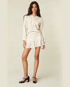 LOVE SHACK FANCY | Ora Mini Skirt | Antique White