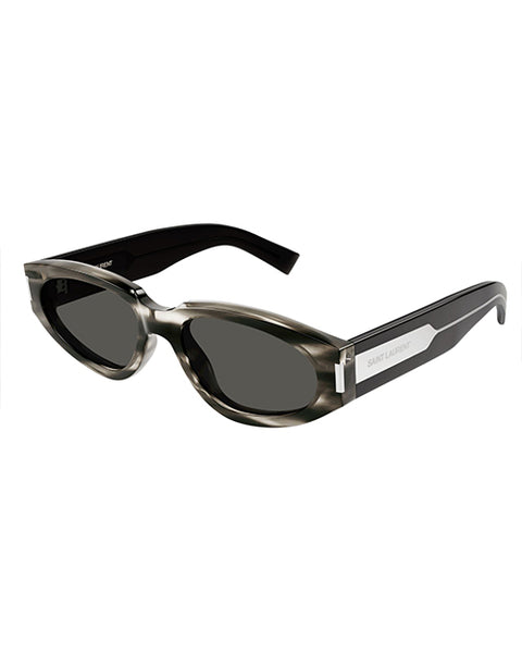NEW SAINT LAURENT SL618 002 SUNGLASSES HAVANA WOMEN EYEWEAR SL 618 002 NEW SAINT LAURENT SL618 004 SUNGLASSES WOMEN HAVANA OVAL  main image 4