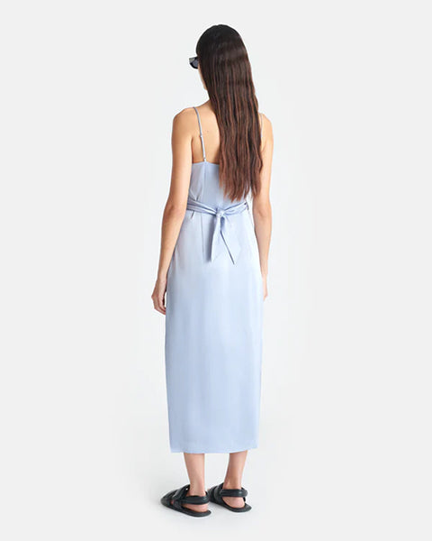 nanushka satin wrap dress Sayan - Draped Slip Satin Midi Dress
