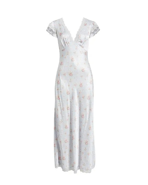 LoveShackFancy | Theodore Silk-Blend Floral Maxi Dress