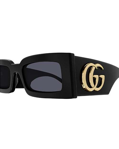 GUCCI | GG Logo Unisex Sunglasses | Black