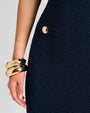 RETROFETE | Kins Knit Dress | Metallic Navy | FINAL SALE