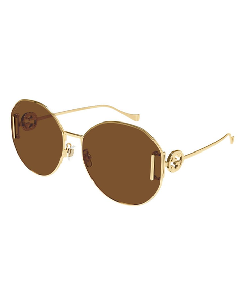 サングラス GUCCI Woman Sunglasses Gold GG1419S 004 Gucci™ GG1419S Aviator Sunglasses | EyeOns.com