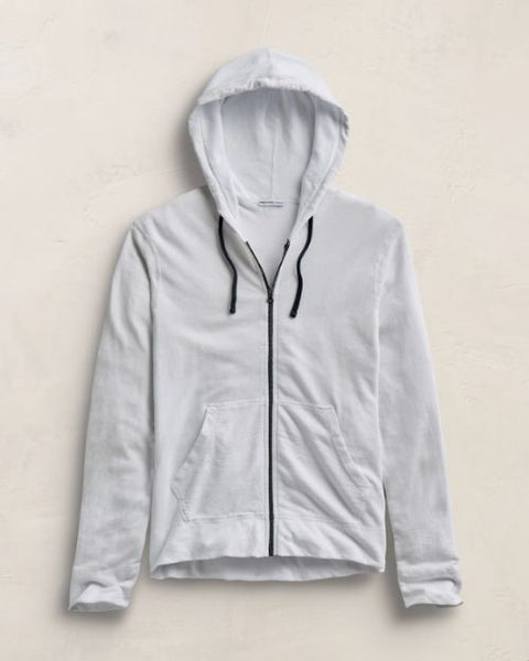 JAMES PERSE | Vintage French Terry Zip Hoodie | White – 29 North