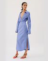 SUBOO | Cassy Cross Front Dress | Blue