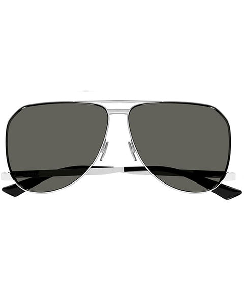 New Saint Laurent SL Classic Black Metal Aviator Sunglasses Grey Lens with case SAINT LAURENT EYEWEAR Aviator-style acetate sunglasses | NET  main image 3