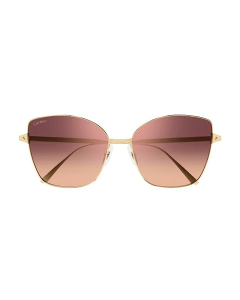 CARTIER キャットアイフレムサンクラス CT0328S 003 Cartier CT0328S Sunglasses - Cartier Authorized Dealer