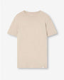 Beige t-shirt designed for casual wear.