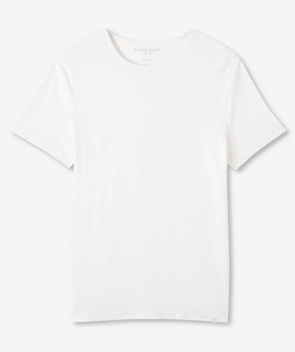 DEREK ROSE | Jordan Linen Shirt | White