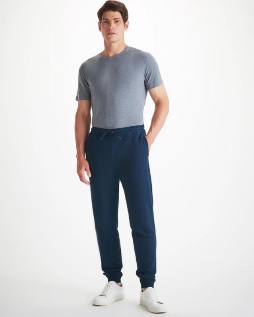 DEREK ROSE | Quinn 1 Cotton Modal Pants | Navy