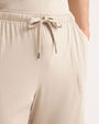 Men's beige pants made from soft, stretchy fabric, ideal for comfort and casual wear.