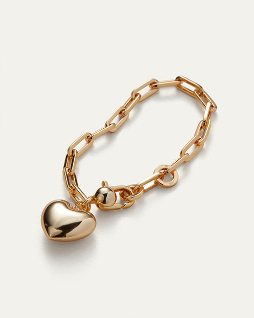 JENNY BIRD | Puffy Heart Bracelet | Gold