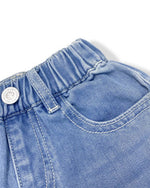 DOE A DEAR | Floral Lace Patch Denim Shorts | Denim