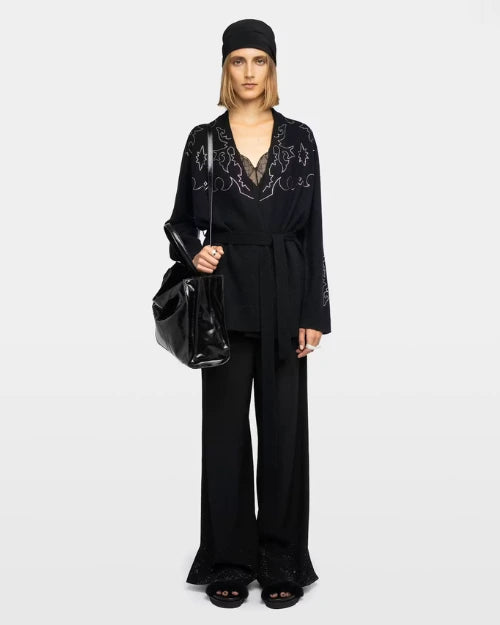 ZADIG & VOLTAIRE | Salomy Cashmere Cardigan | Black