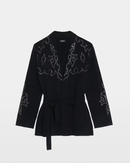 ZADIG & VOLTAIRE | Salomy Cashmere Cardigan | Black