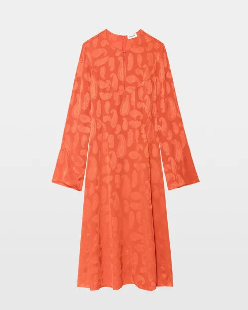 ZADIG & VOLTAIRE | Randon Silk Dress | Tangerine