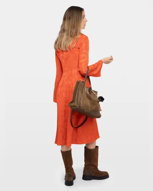 ZADIG & VOLTAIRE | Randon Silk Dress | Tangerine