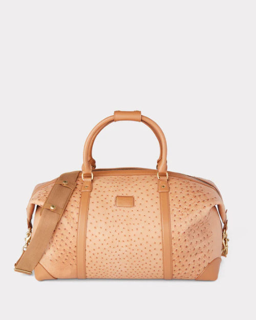 LUCCHESE | Ostrich Duffle | Cognac