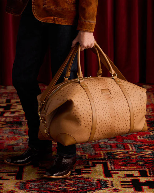 LUCCHESE | Ostrich Duffle | Cognac
