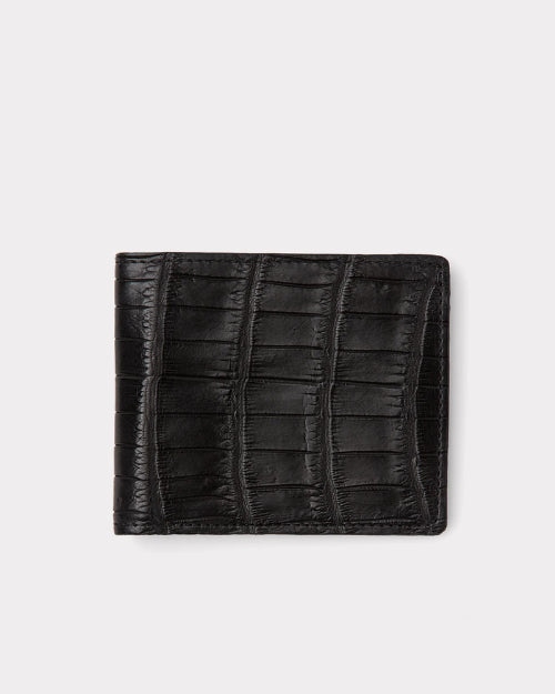LUCCHESE | Hipster Wallet - American Alligator | Black