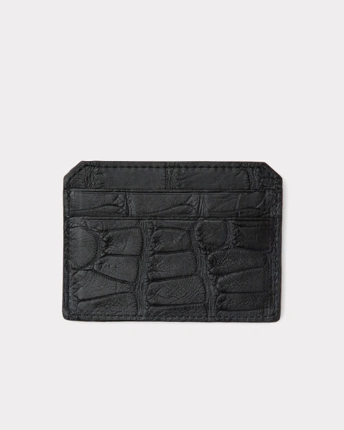 LUCCHESE | Card Case - American Alligator | Black