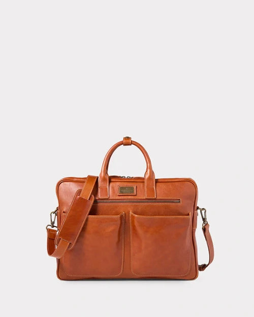LUCCHESE | Cosimo Briefcase | Cognac
