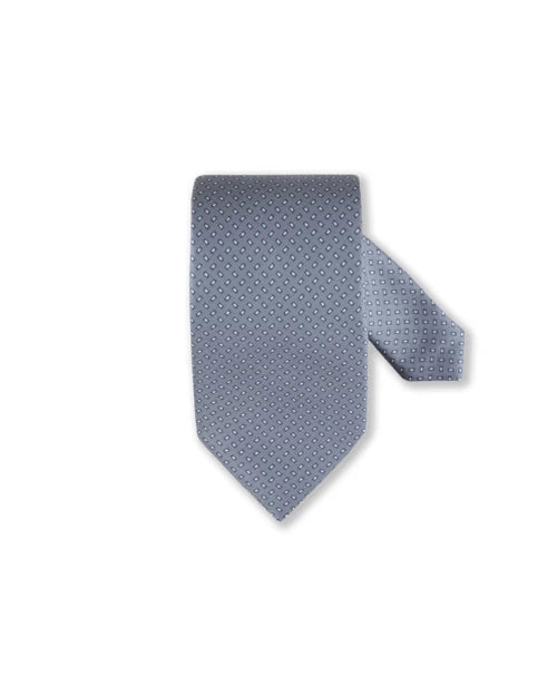STENSTROMS | Patterned Silk Tie | Grey