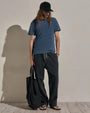 JAMES PERSE | Short Sleeve Crew Neck Shirt | Lake Pigment