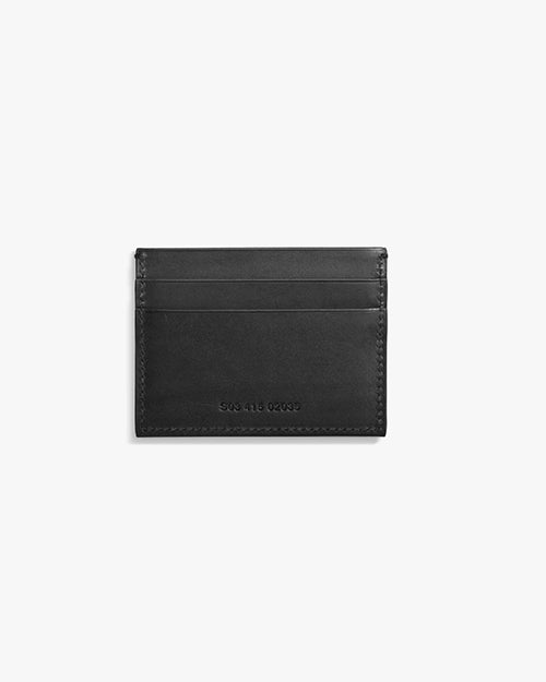 SHINOLA | 5 Pocket Card Case Vachetta Wallet | Black