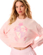 LoveShackFancy | Aneria Cropped Tennis Pullover | Sunrise Blush