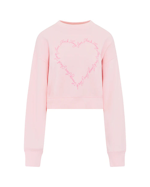 LoveShackFancy | Aneria Heart Pullover | Pink