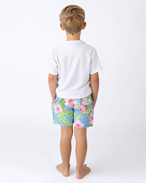 SHADE CRITTERS | Boys Swim Trunks | Botanical Leopards