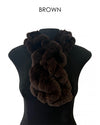 LINDA RICHARDS | Rex Rabbit Pull-Through Ruffle Scarf | 33"