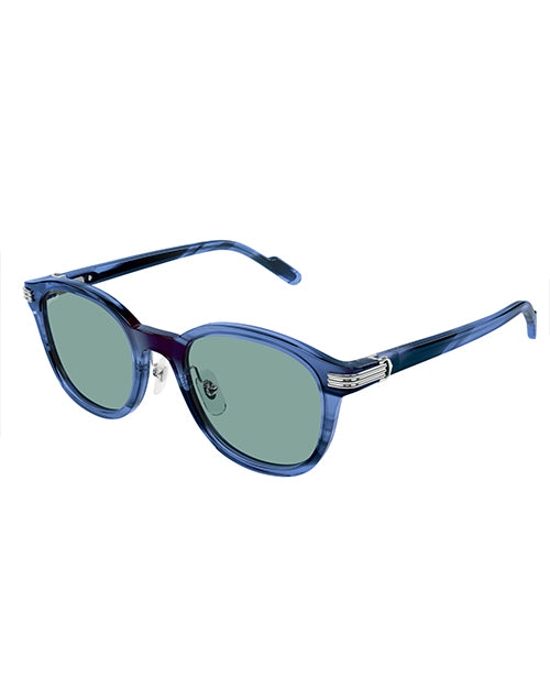 CARTIER  | Premiere Men Sunglasses | Havana Blue