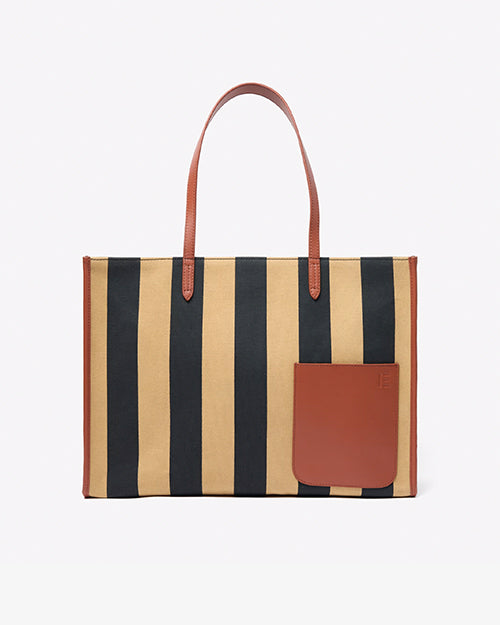 INOUI EDITIONS | Carrier Stripes Bag | Sand