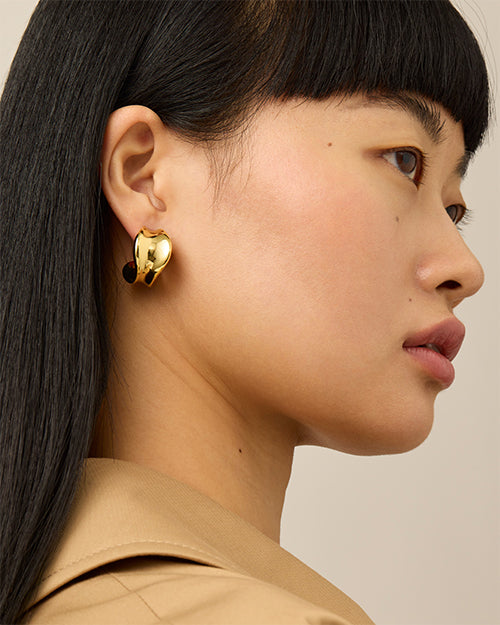 JENNY BIRD | Chunky Doune Hoop Earrings | Gold
