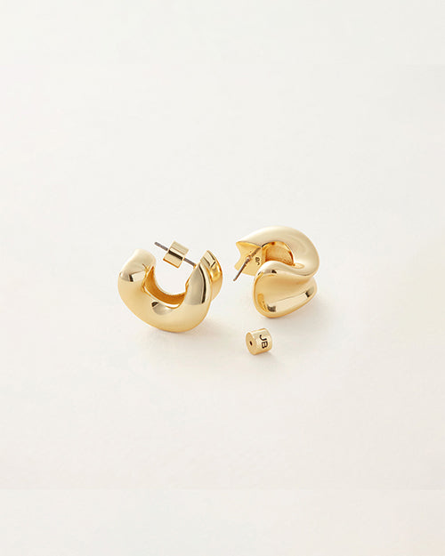 JENNY BIRD | Chunky Doune Hoop Earrings | Gold