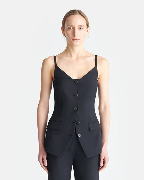 NANUSHKA | Cinda Top | Black | FINAL SALE