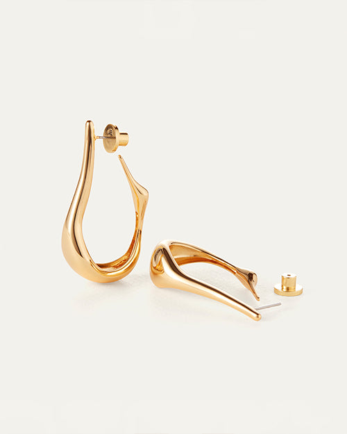 JENNY BIRD | Colette Medium Hoop Earrings | Gold