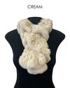 LINDA RICHARDS | Rex Rabbit Pull-Through Ruffle Scarf | 33"