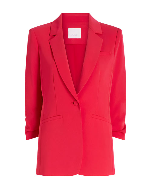 Red blazer on a white background