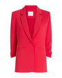 Red blazer on a white background