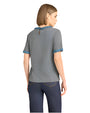 CINQ A SEPT | Denim Braided Tee Shirt | Heather Grey