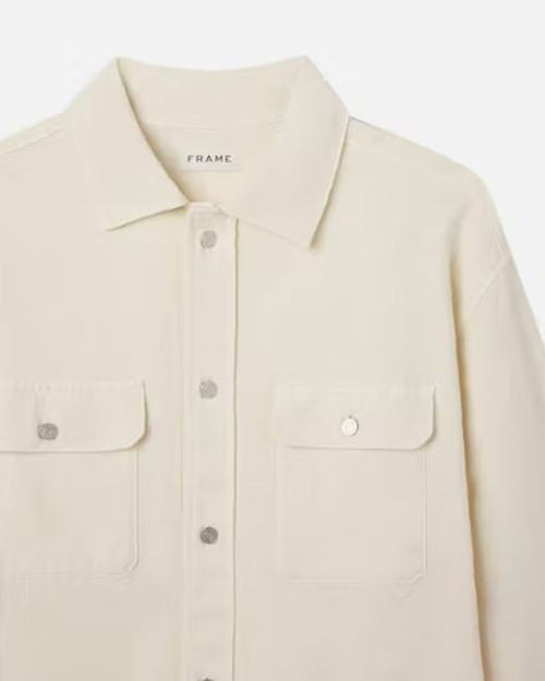 FRAME | Double Pocket Overshirt | Natural