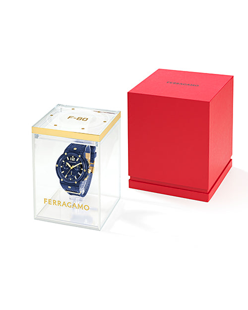 FERRAGAMO | Men's F-80 Translucent Watch | Blue