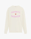 FAVORITE DAUGHTER | Favorite Daughter Heart Logo Sweatshirt | Gardenia