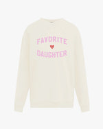 FAVORITE DAUGHTER | Favorite Daughter Heart Logo Sweatshirt | Gardenia